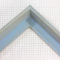 This medium, L-shaped canvas floater frame features Brown & Blue Driftwood detail, and a 3/8 " flat face.
*Note: These solid wood, custom canvas floaters are for stretched canvas prints and paintings, and raised wood panels.